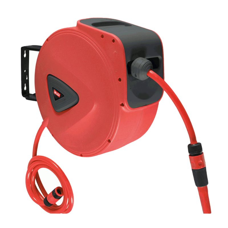 Avvolgitubo Automatico Da Muro 30+1,5m Con Lancia | Tubo Irrigazione Con Raccordo In Ottone