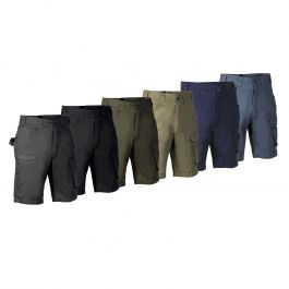 Bermuda Da Lavoro Multitasca Cofra Kediri Uomo &ndash; Navy/Nero 60% Cotone &ndash; Taglia 74 Cm Vita
