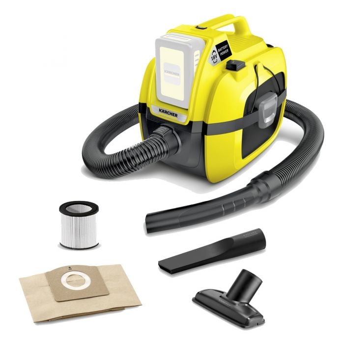 Bidone aspiratutto a batteria Karcher WD 1 Compact Battery in offerta a €  108.9
