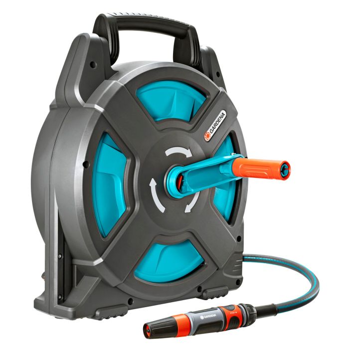 Set Tubo Da Giardino 15m Con Avvolgitore Portatile | Pratico, Leggero E Sempre In Ordine