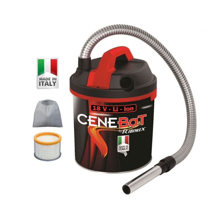 Aspiracenere Ribimex Cenebat 18 V 4 Ah a 60.5