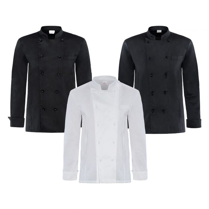 Giacca Da Chef Giblor's Tommaso - Uomo, Manica Corta, Nero, Tessuto Cotone-Poliestere