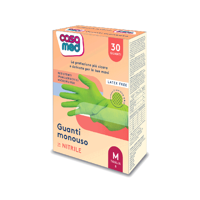 Gocableties Guanti usa e getta in nitrile extra resistenti, confezione