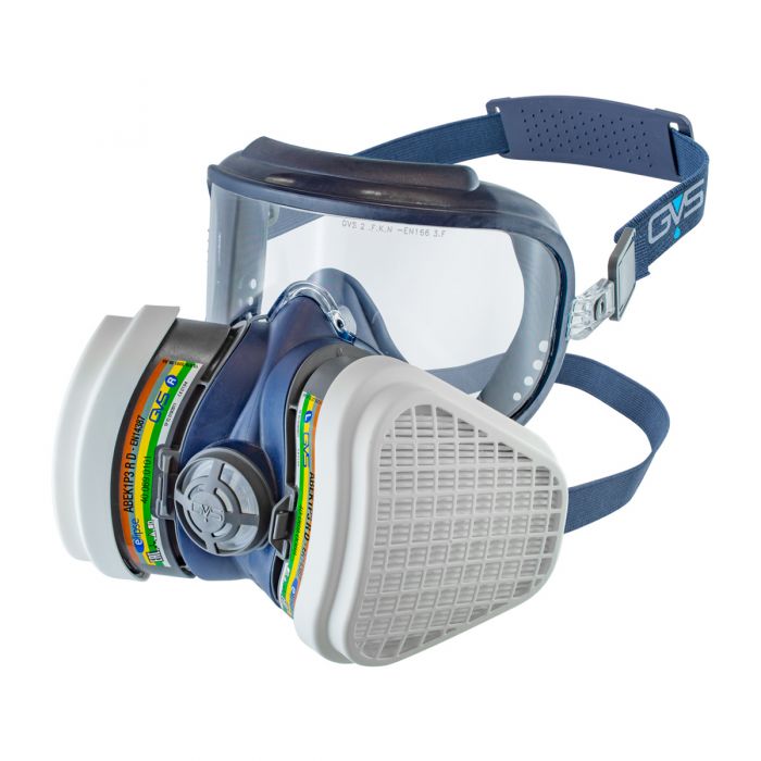 Maschera GVS Elipse Integra Con Filtri P3 — Protezione Antipolvere Per Lavori Professionali, Con Visiera Integrata E Comfort Elevato