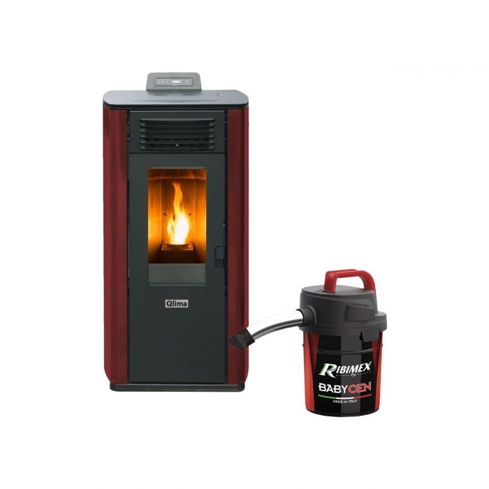Stufa a pellet 8,24 kW Qlima Fiorina 74 S-RED a 749.9