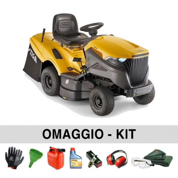 Trattorino Tagliaerba Stiga Estate 384 M A Benzina - Motore 352 Cm³, Larghezza Taglio 84 Cm - Per Giardini Fino A 3000 M² - Foto 6