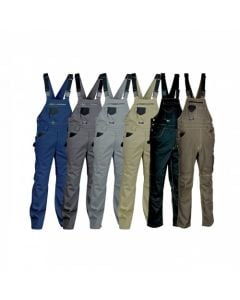 Salopette Uomo In Jeans Corta - Pantaloni Cargo Traspiranti Per Lavoro E Tempo Libero Estivo