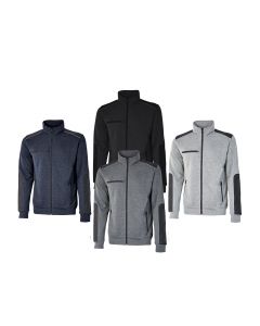 U-Power Felpa Da Lavoro Zip Hull – Poliestere Opaco Con Tasca In Nylon/Spandex, Comfort Tecnico E Visibilità Per Professionisti