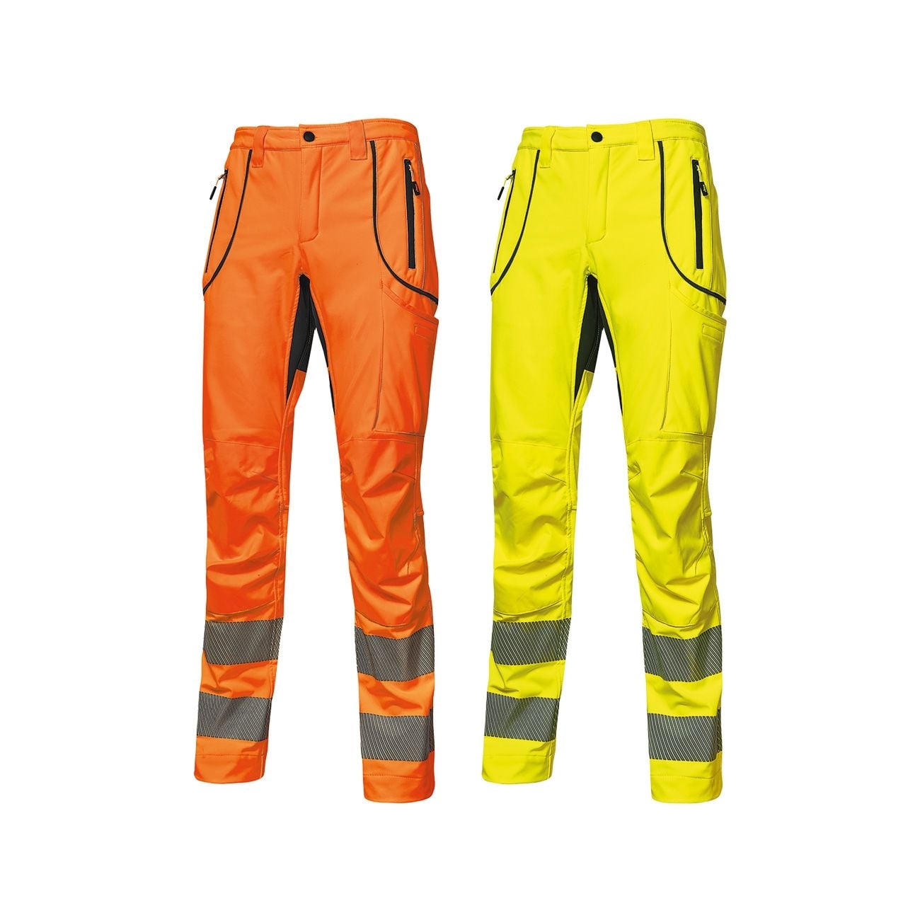 Pantaloni da lavoro alta visibilità U-Power Ren in softshell in offerta a €  69.9