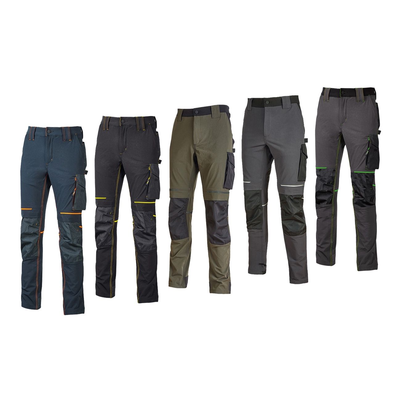 Pantaloni da lavoro U-Power Atom U-4 stretch in offerta a € 61.9