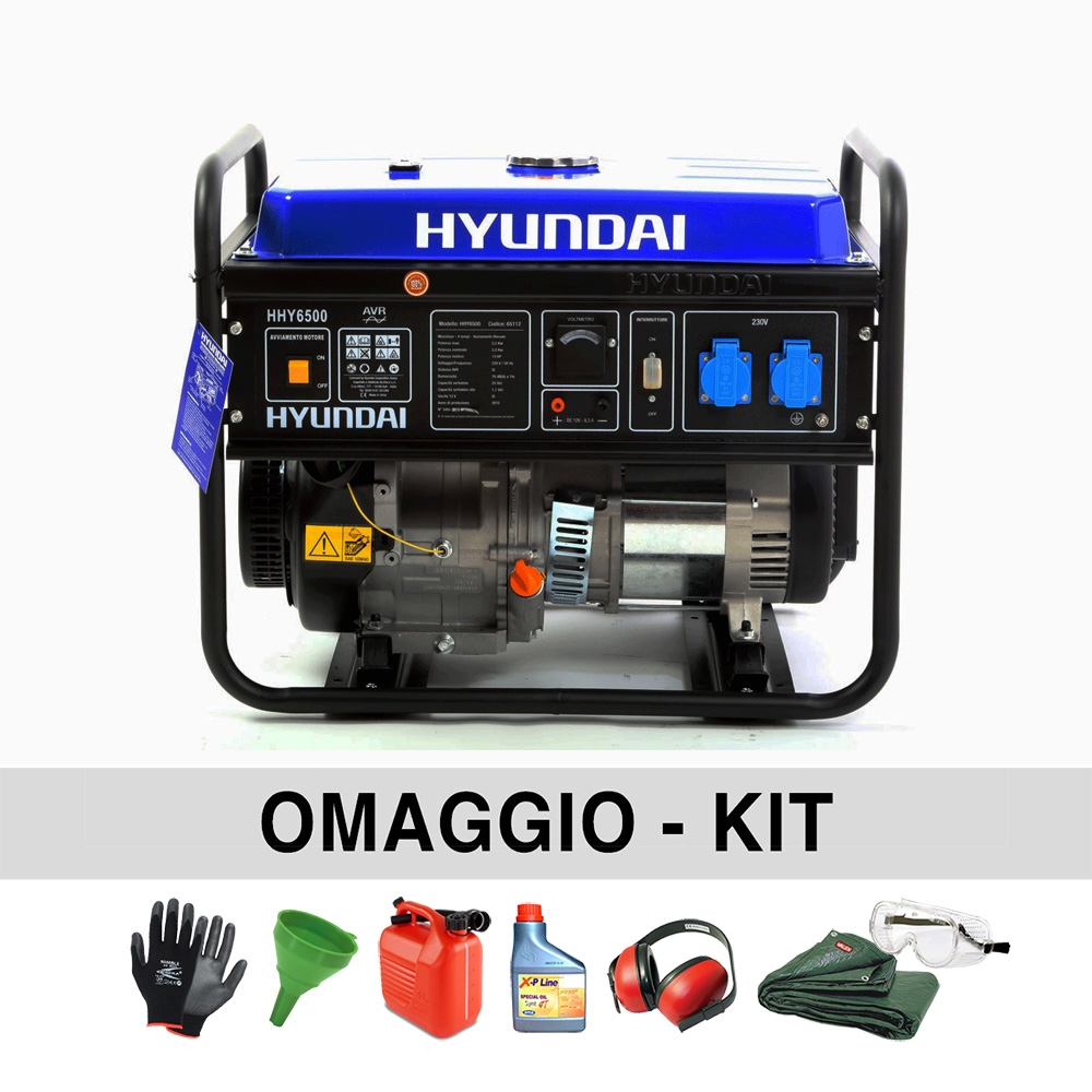 Hyundai 65159 Generatore Inverter 5.5 KW - Avviamento Elettrico, Silenzioso, Predisposto Per Parallelo