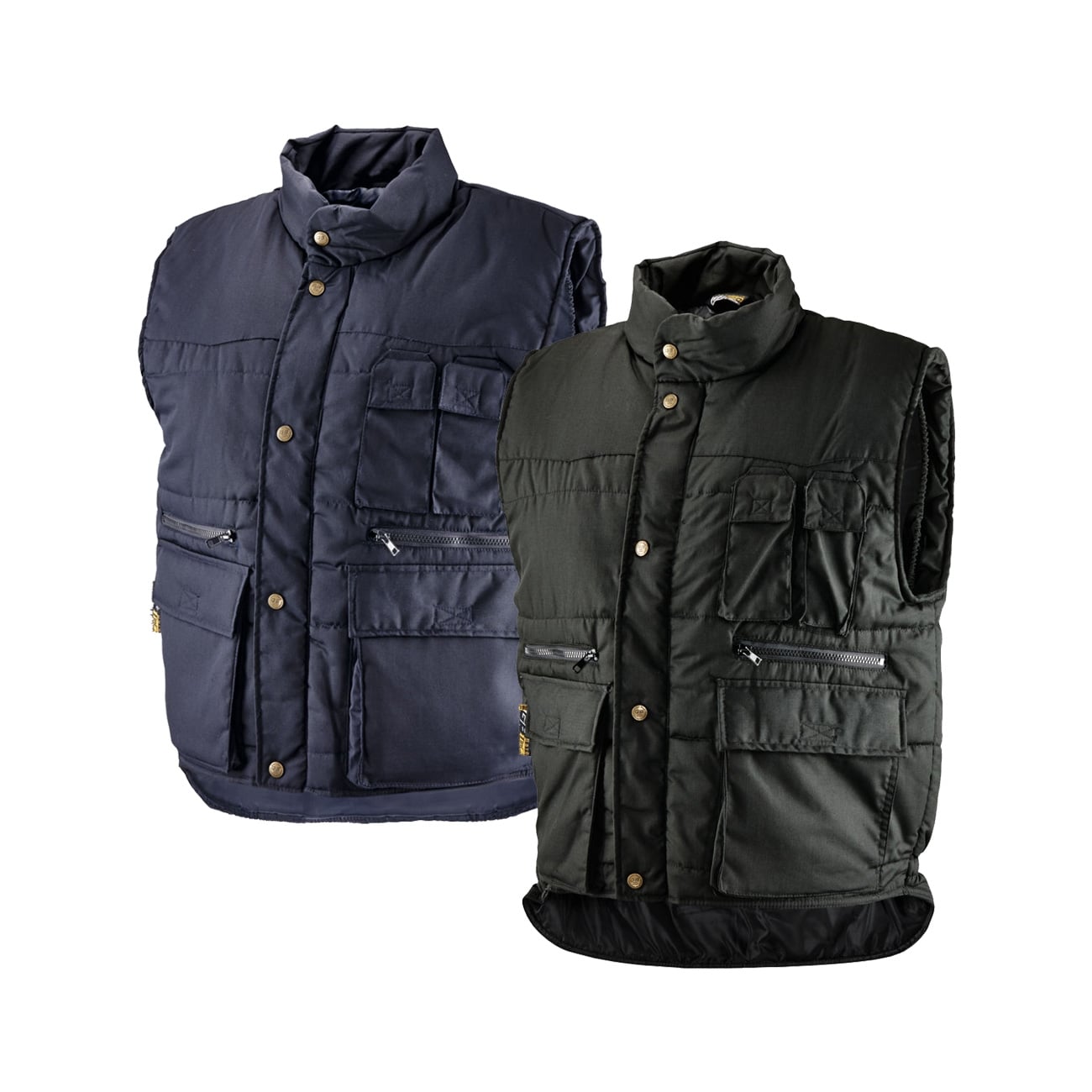 Gilet Sportivo Tasche Gilet Bike Nero Con Chiusure Metalliche - Tessile