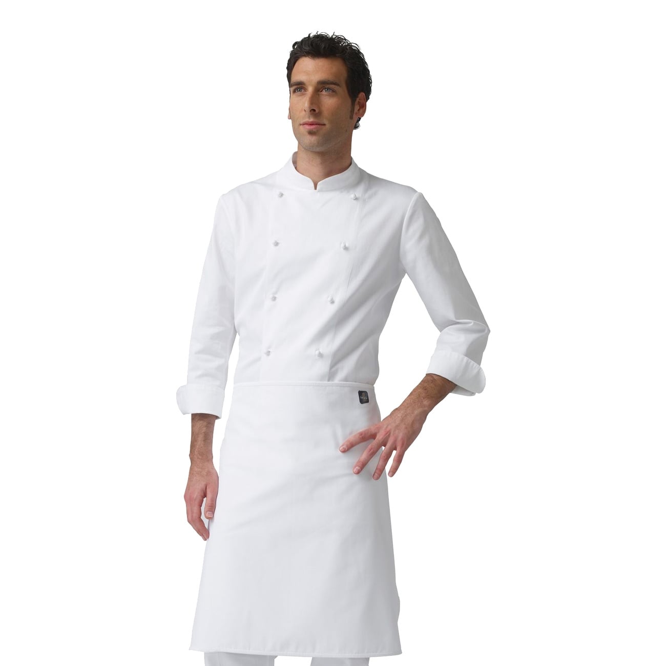 Grembiule Da Chef Unisex Per Lavoro - 65% Poliestere 35% Cotone, Tasca Frontale, Regolabile - Foto 8