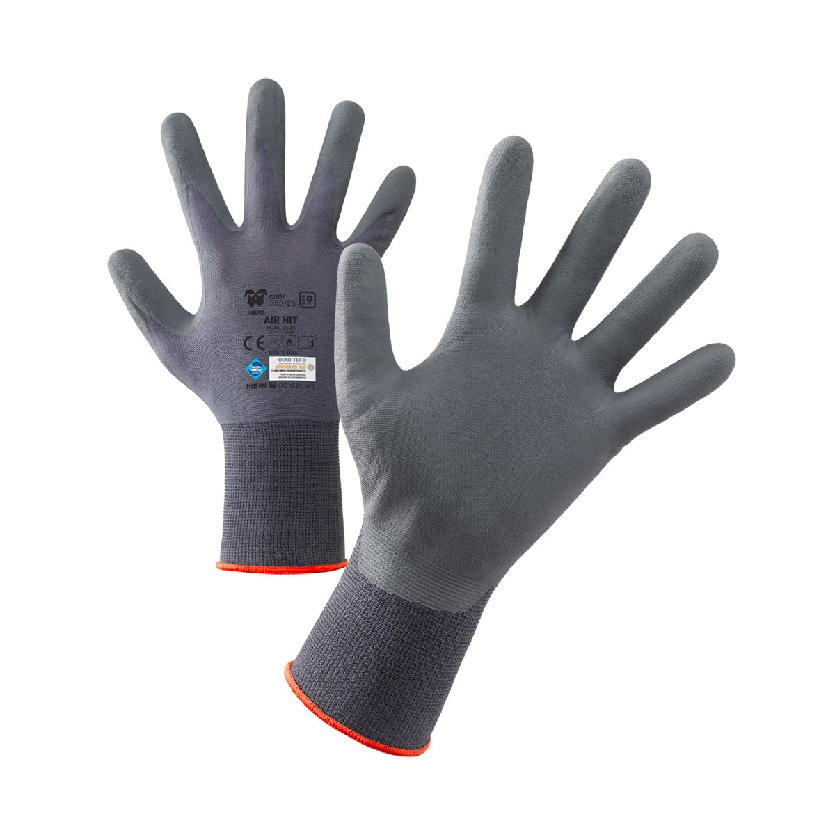 Guanti Da Lavoro Pesante NI015 - Nitrile Leggero - Taglia 09 - Giallo