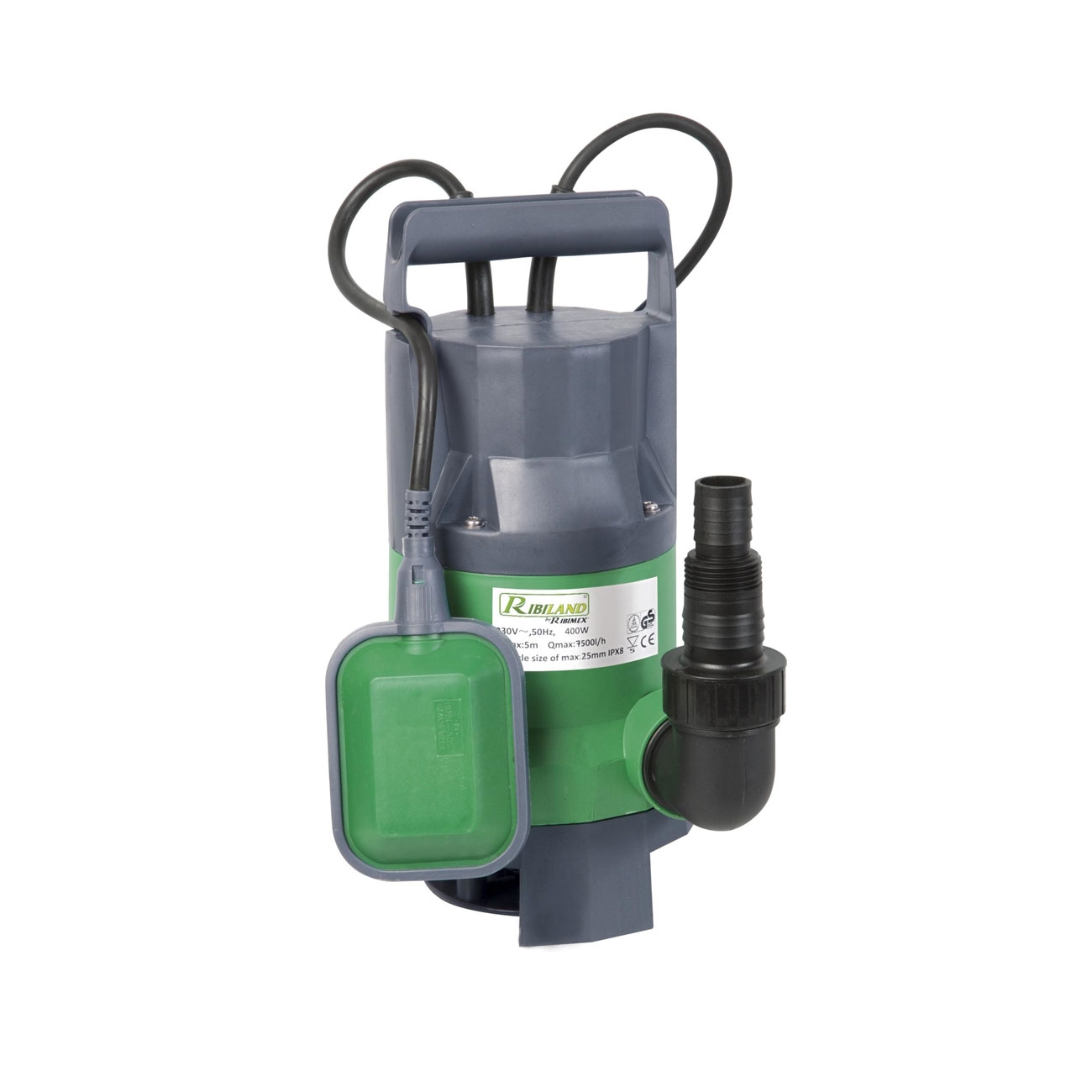 Ribimex Pompa automatica sommersa W Inox per Acque Sporche 1100W