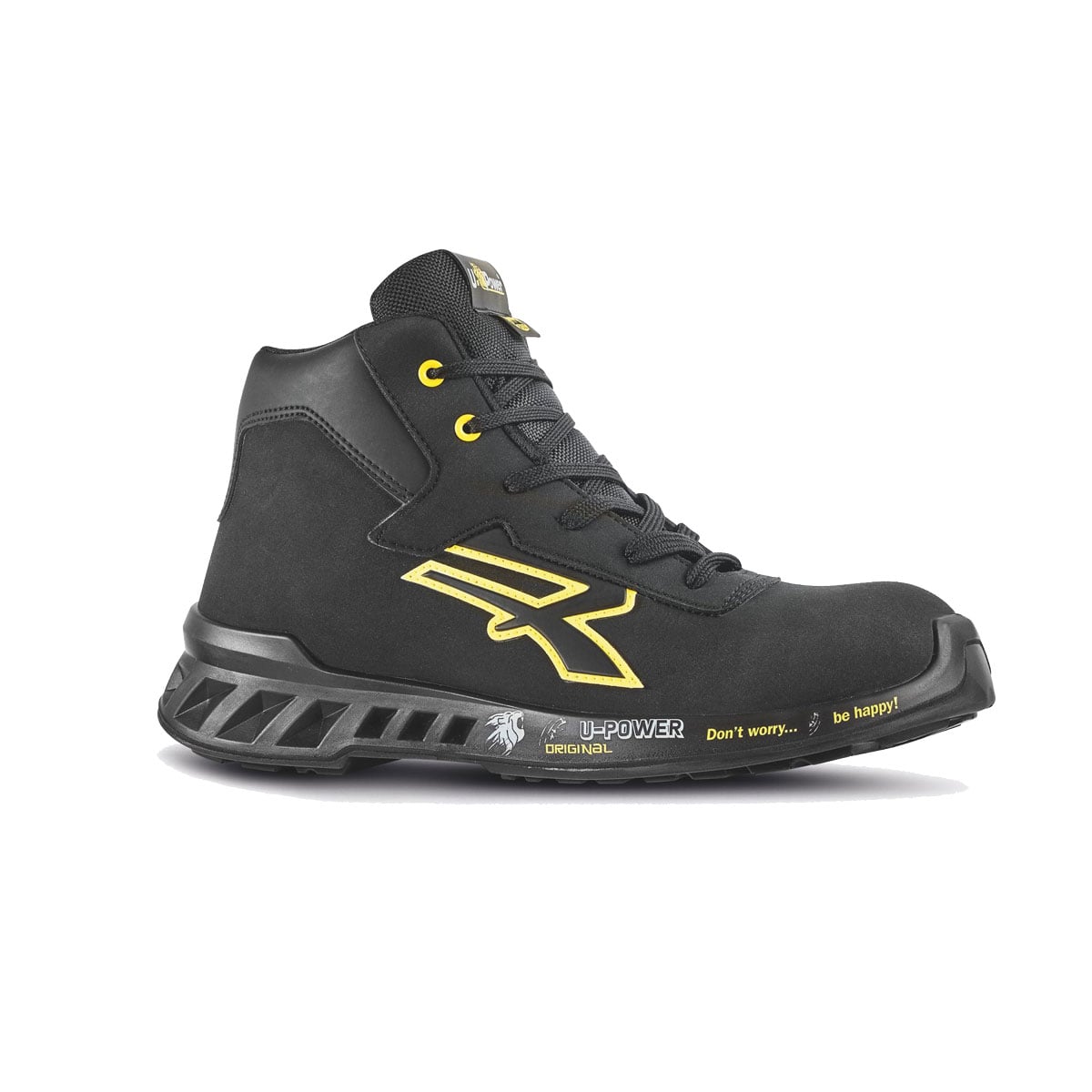 U-Power Don't Worry... BE Happy! Safety Shoes for Work Safety Shoes, Unisex – Adult, Blue Black, 40 EU